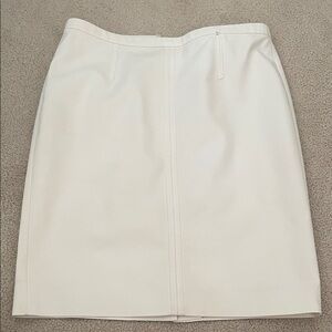 Ann Taylor Classic White Pencil Skirt